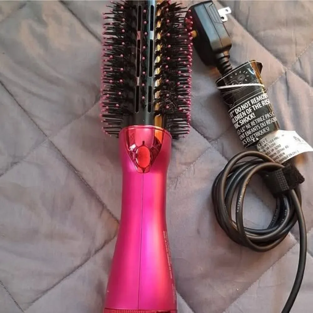 FOXYBae SM-5250 Pink/Black Brush Dryer 1.5in 1000W 3 Heat/2 Speed